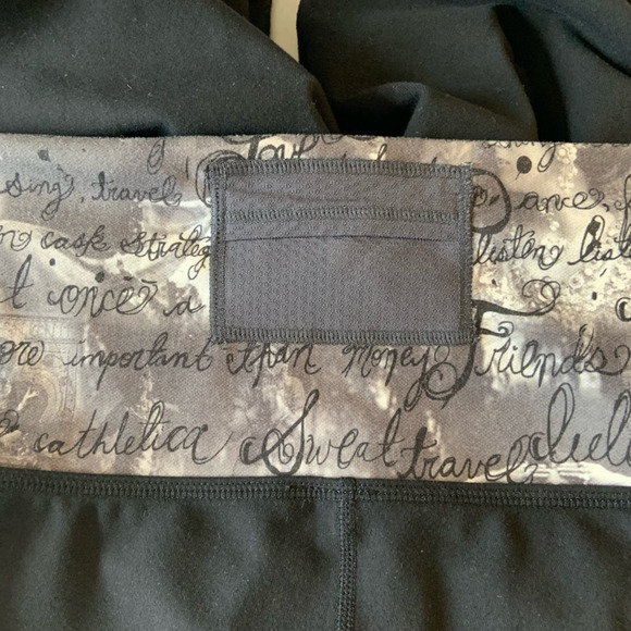 Vintage Lululemon Stirrup Joggers Womens 6 Black Manifesto Yoga Dance Y2K Preppy - Picture 7 of 12